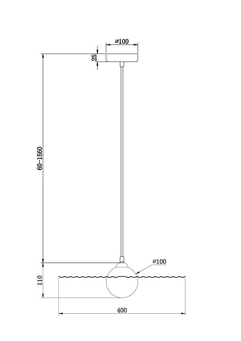 Подвесной светильник Freya Jovian FR5390PL-01B