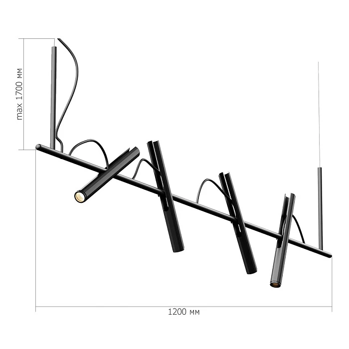 Подвесной светодиодный светильник ST Luce Lilt SL6210.403.04