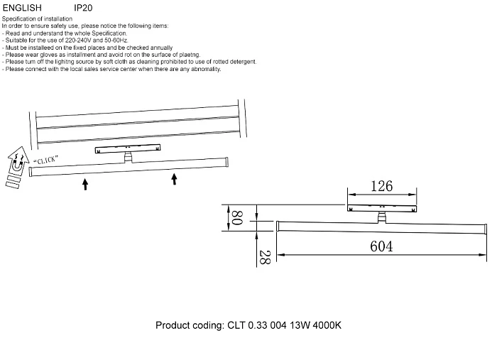 Трековый светодиодный светильник Crystal Lux Space CLT 0.33 004 13W WH 4000K