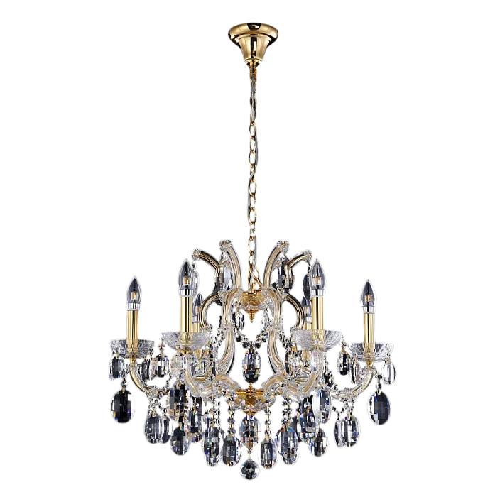 Подвесная люстра Crystal Lux Hollywood SP6 Gold