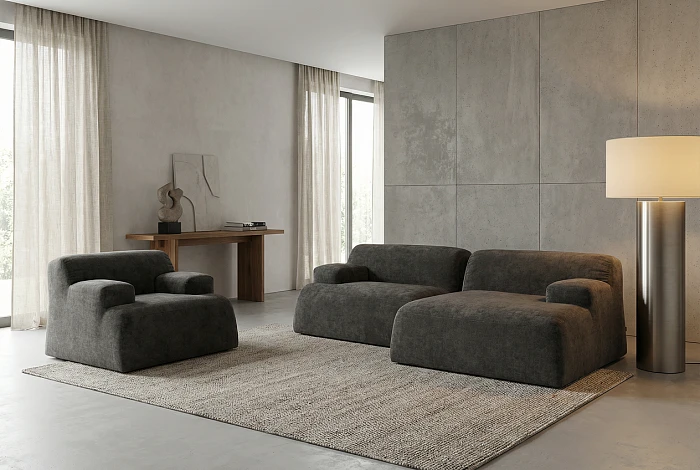 Диван SAIWALA Бьерн с оттоманкой