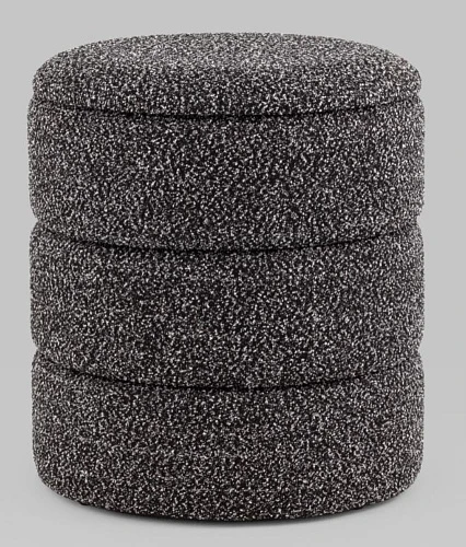 Пуф Stool Group Hive S букле черный меланж