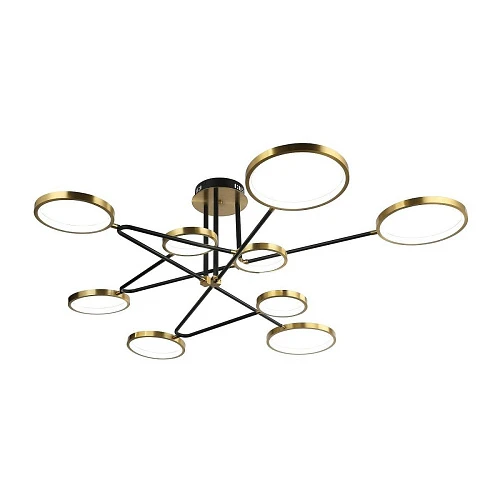 Потолочная светодиодная люстра Gerhort G51245/9GD+BK