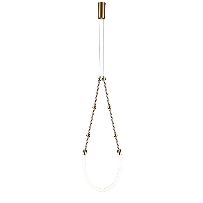 Подвесной светодиодный светильник Indigo Corda 14010/1P Brass V000062L