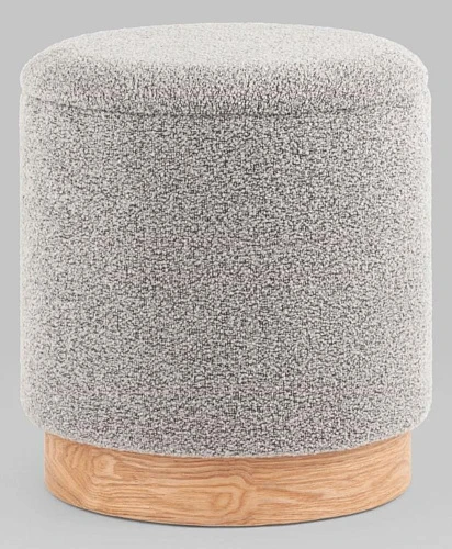 Пуф Stool Group Холли S букле серый