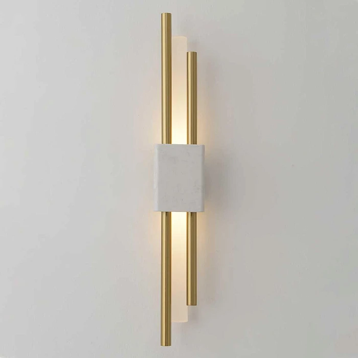 Бра Crystal Lux CARTA AP6W LED WHITE/BRASS