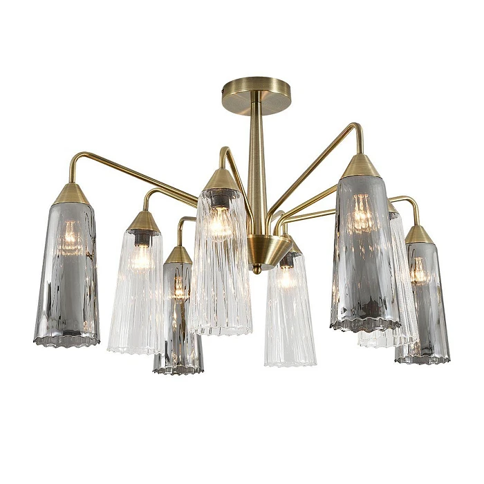 Потолочная люстра Indigo Campana 13028/8R Brass V000510