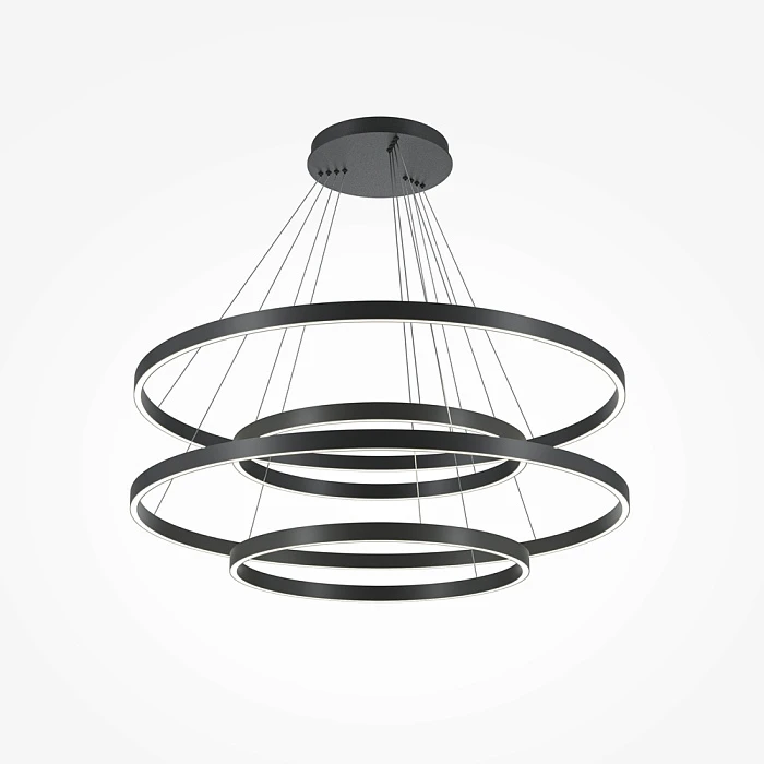 Подвесной светодиодный светильник Maytoni Rim MOD058PL-L174BK