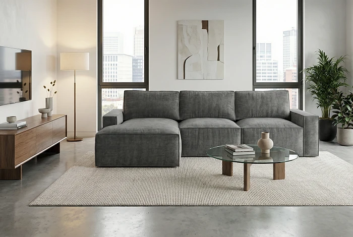 Диван Cloud Leonardo с оттоманкой