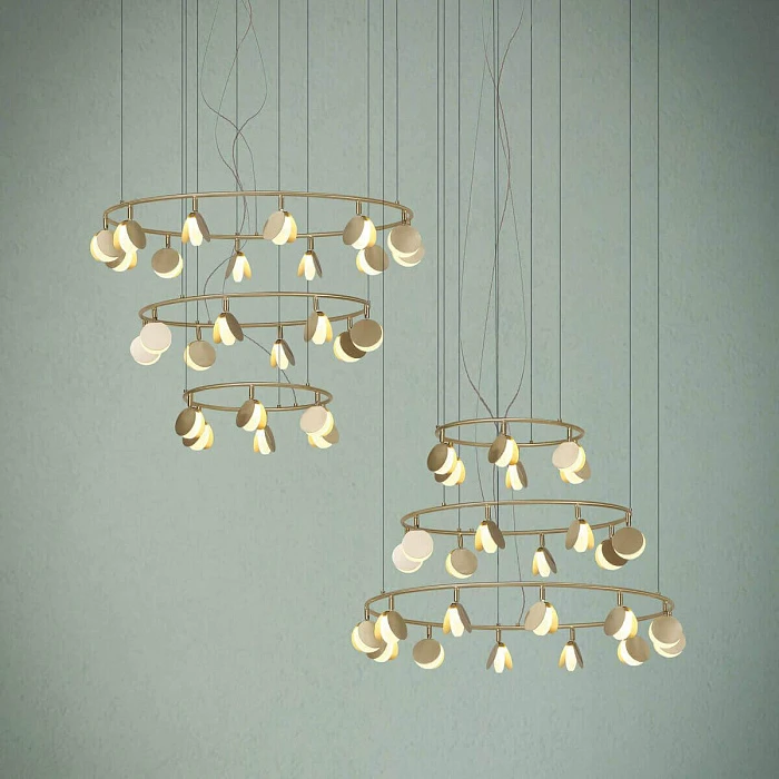 Подвесная светодиодная люстра Mantra Shell 7355