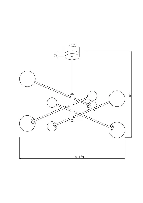 Подвесная люстра Freya Sphirity FR5376CL-08B