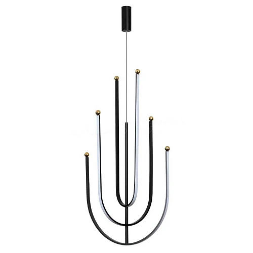 Люстра подвесная Alfa Light F3924-62 BK 70W ?60*H11 0