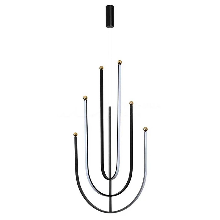 Люстра подвесная Alfa Light F3924-62 BK 70W ?60*H11 0