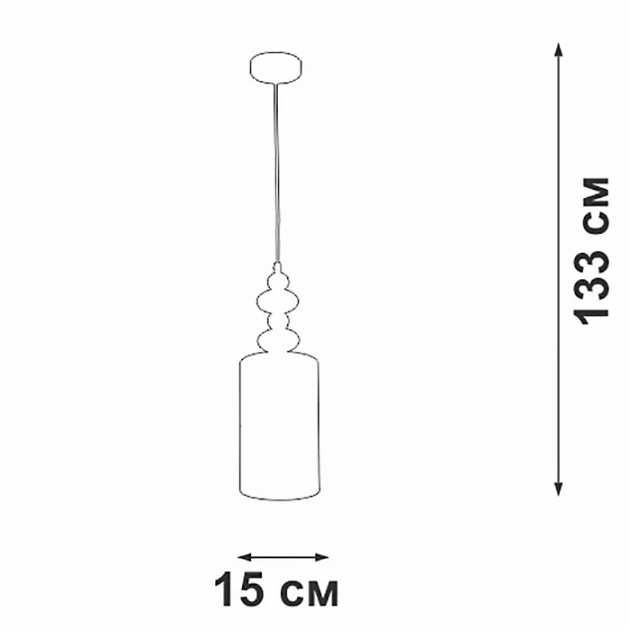 Подвесной светильник Vitaluce V2997-1/1S