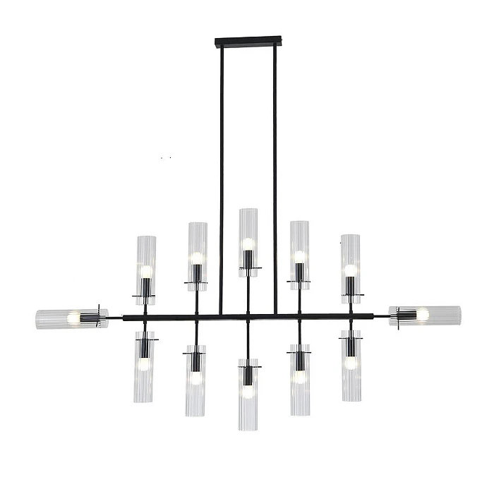 Подвесная люстра Indigo Saetta 11053/12R Black V000566