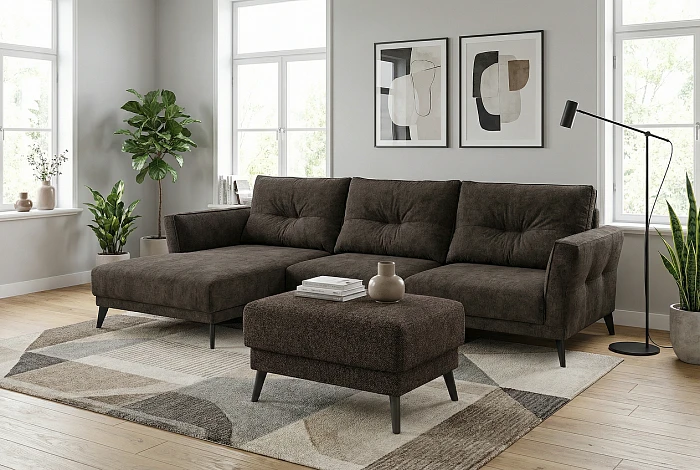 Диван SAIWALA Свана с оттоманкой