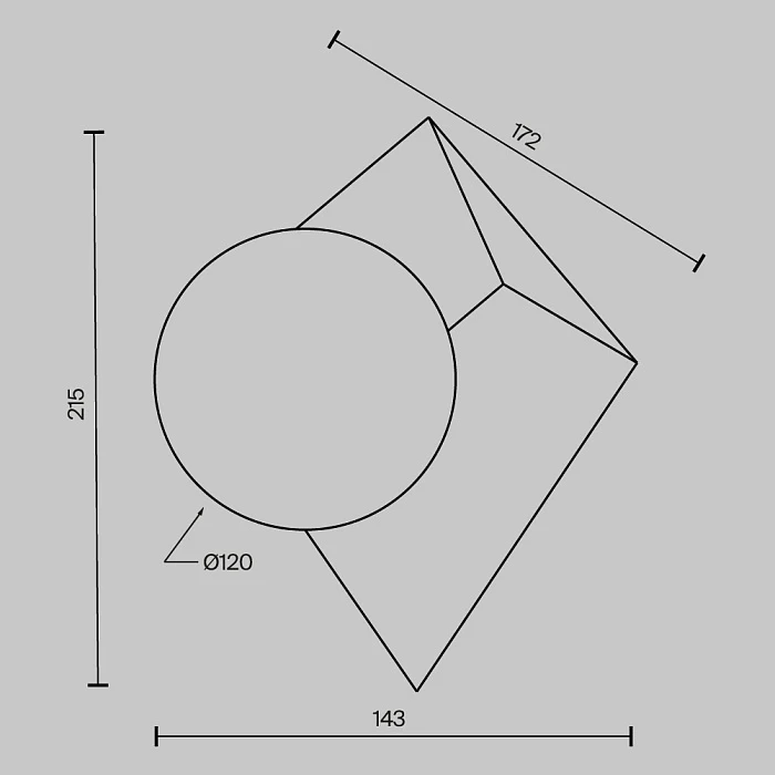 Бра Maytoni MOD445WL-01BS