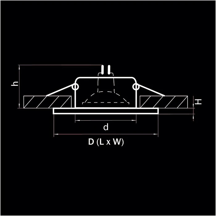 Встраиваемый светильник Lightstar Anello 002250