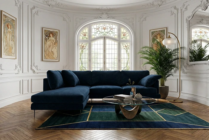 Диван IVASA Saha угловой со спинкой