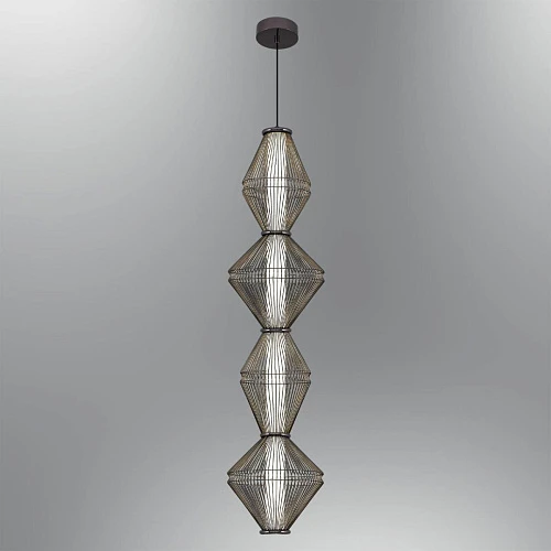 Светильник подвесной Alfa Light F3024-10 BLACK CHROME