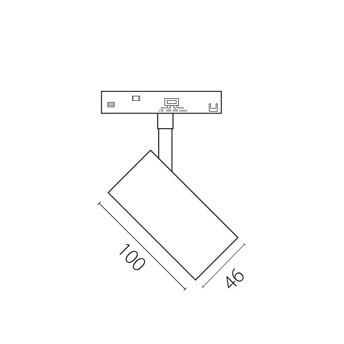 Трековый светильник Lightstar Uno Cct 209507CCT