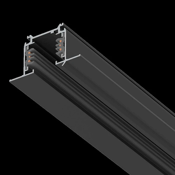 Трек шестиконтактный встраиваемый 3-фазн со стыковочными пазами (круглые медные жилы), 3м Quattro/DALI/ Lightstar 503035-R-DALI