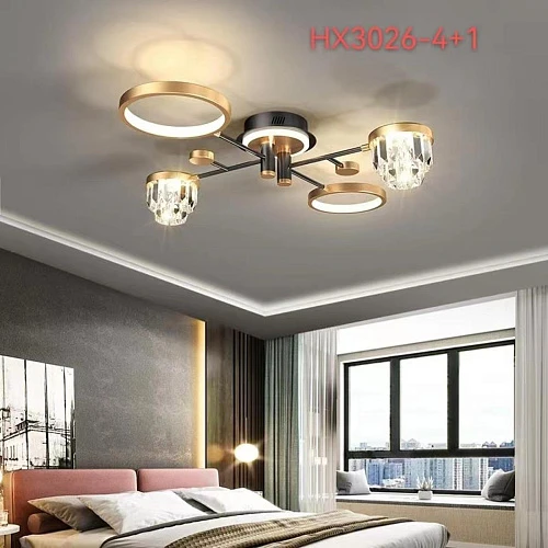 Люстра потолочная Alfa Light F3824-14 GD LED 2 COLOUR