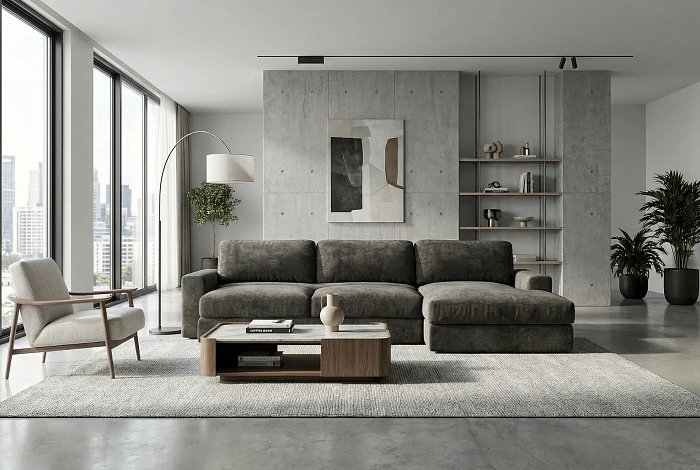 Диван Cloud Palermo с оттоманкой