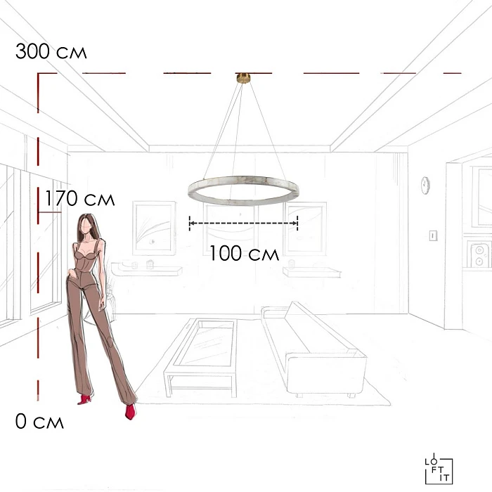 Подвесной светильник LOFT IT Mondrian 10408/1000