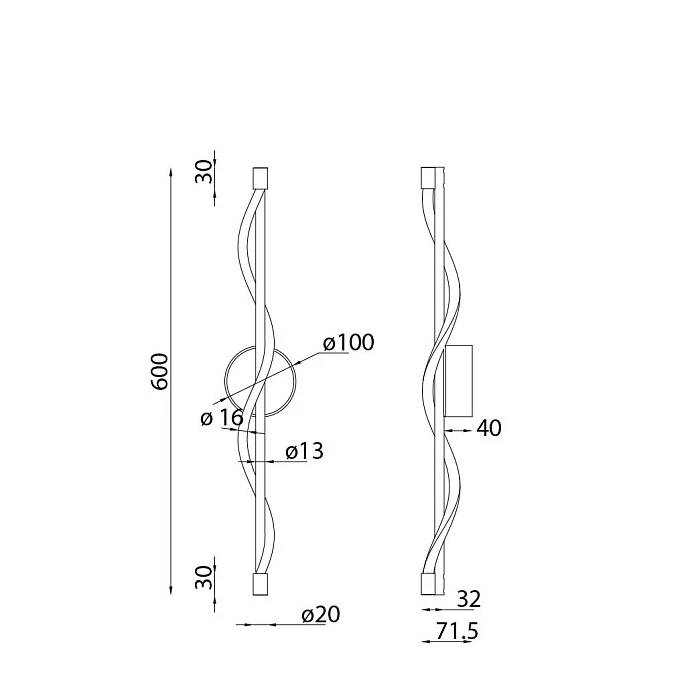 Бра Mantra Fugaz 9551