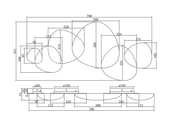 Настенный светодиодный светильник Maytoni Jack-stone MOD314WL-L13G3K