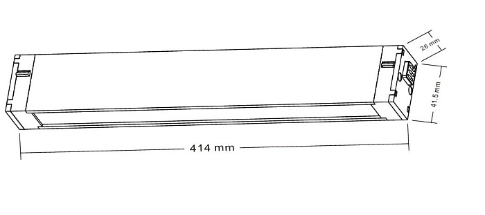 Светильник трековый Crystal Lux CLT 0.35 001 18W BL M4000K