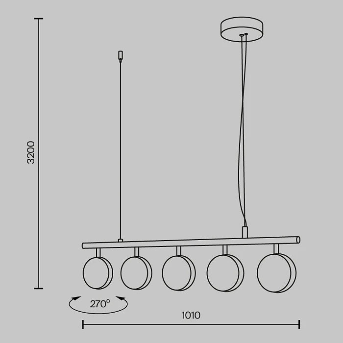 Подвесной светильник Maytoni MOD299PL-L48BC3K