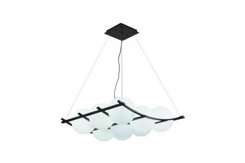 Люстра подвесная Alfa Light F3524-10 White+Black E27*9