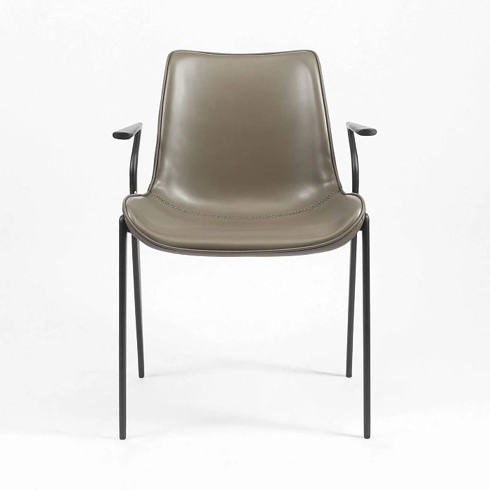 Стул Deephouse ЭССЕН серая экокожа металл