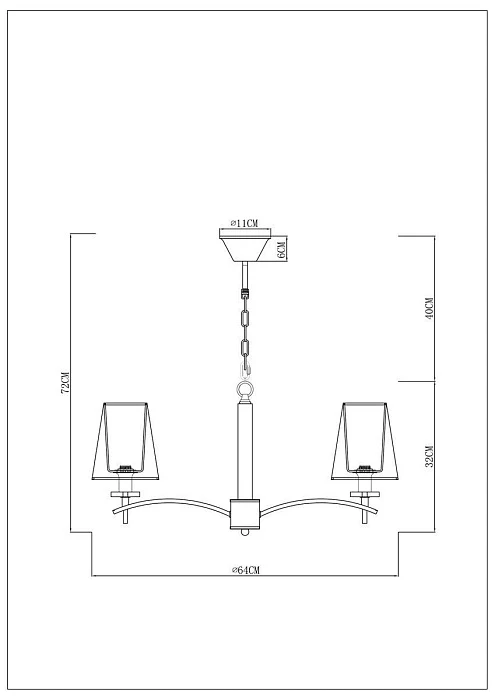 Подвесная люстра Arte Lamp Kensington A4098LM-5CC