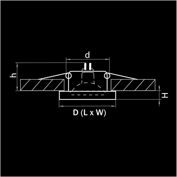 Встраиваемый светильник Lightstar Rifle Cyl 002514