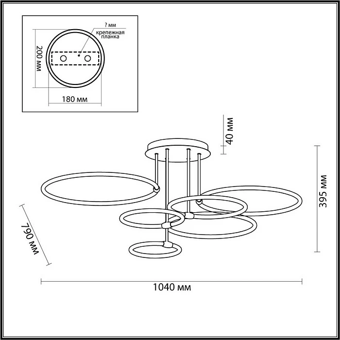 Потолочная люстра Lumion URSULA 6506/99CL