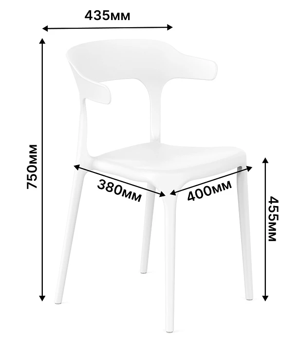 Стул STEPP ENOVA белый