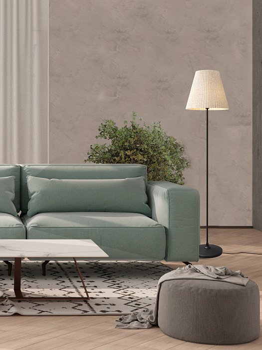 Торшер Milosh tendence 0910FL-1BK