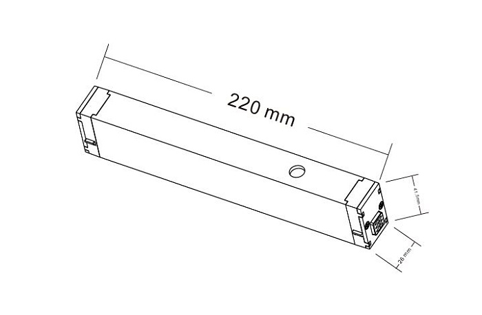 Адаптер для шинопровода Crystal Lux CLT 0.205 08 BL