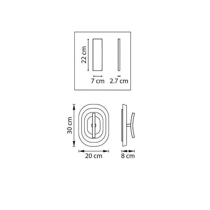 Бра Erica Lightstar 609641