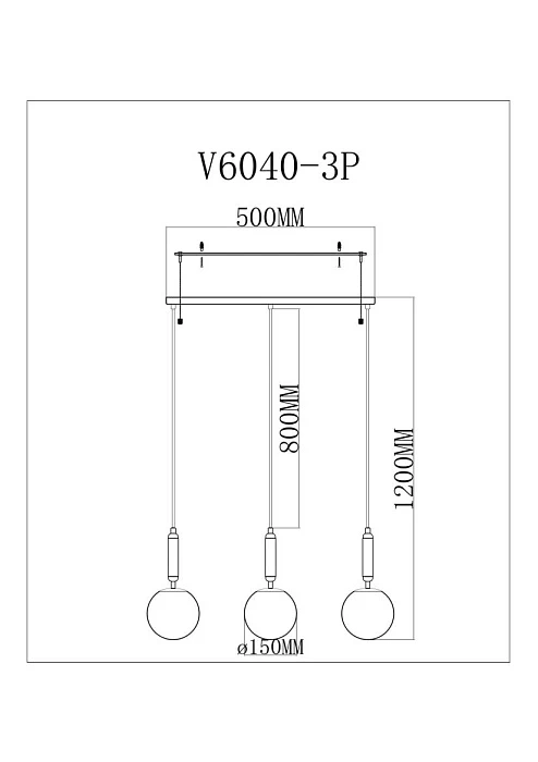 Светильник подвесной Moderli Scrumbel V11565-3P