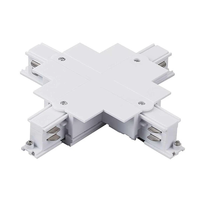 Соединение крестовое встраиваемое с подводом питания к треку 5030xx-R Quattro Lightstar 503146-R