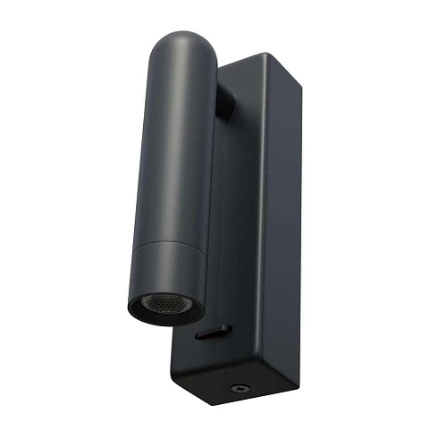 Бра 3W 180LM 3000K, черный Omega Lightstar 200737