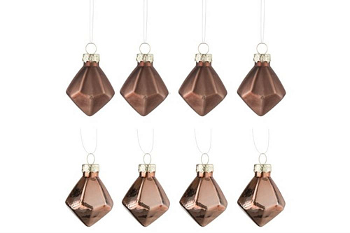 Елочное украшение Арт Декор 87663 Набор новогодних украшений (6шт) (3,5х3,5х4)