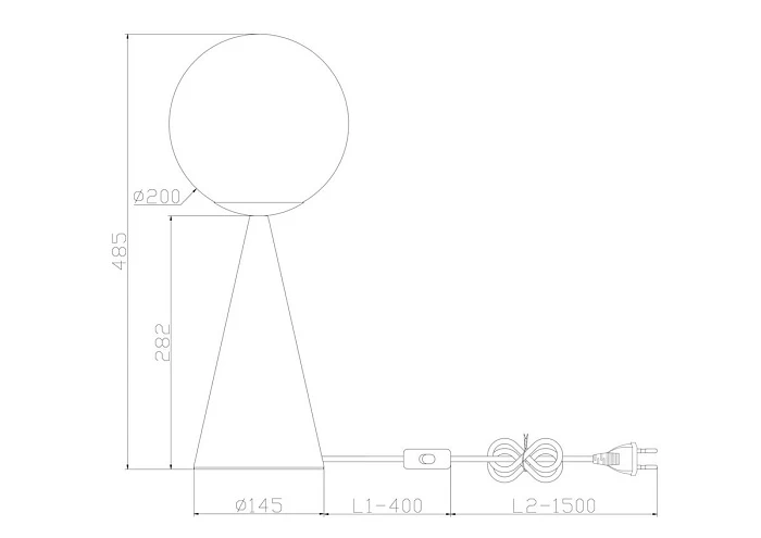 Настольная лампа Freya Glow FR5289TL-01BS