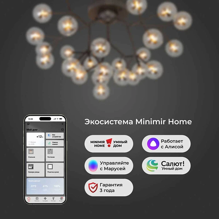 Потолочная люстра Bogates 544 Smart