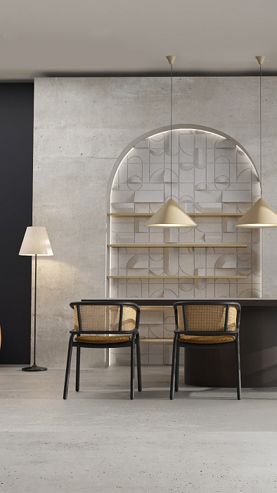 Торшер Milosh tendence 0910FL-1BK