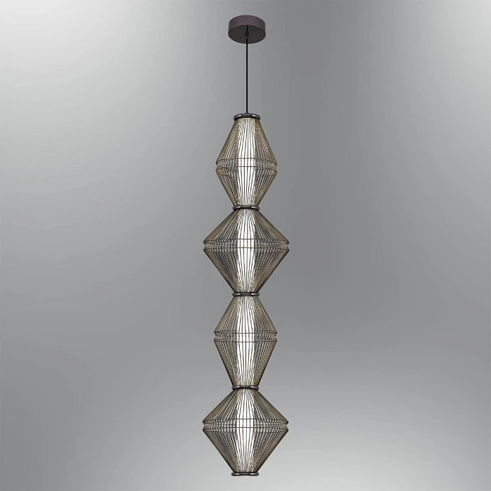 Светильник подвесной Alfa Light F3024-10 BLACK CHROME